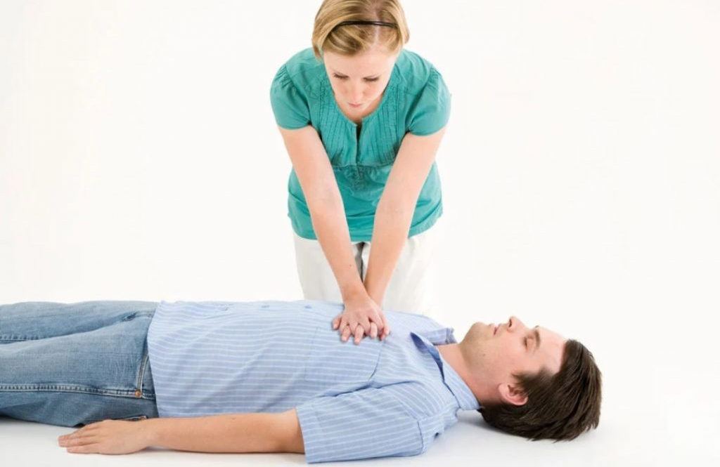 CPR step 3: Chest compressions