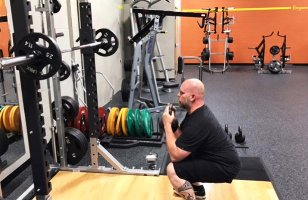 Back squat with bar