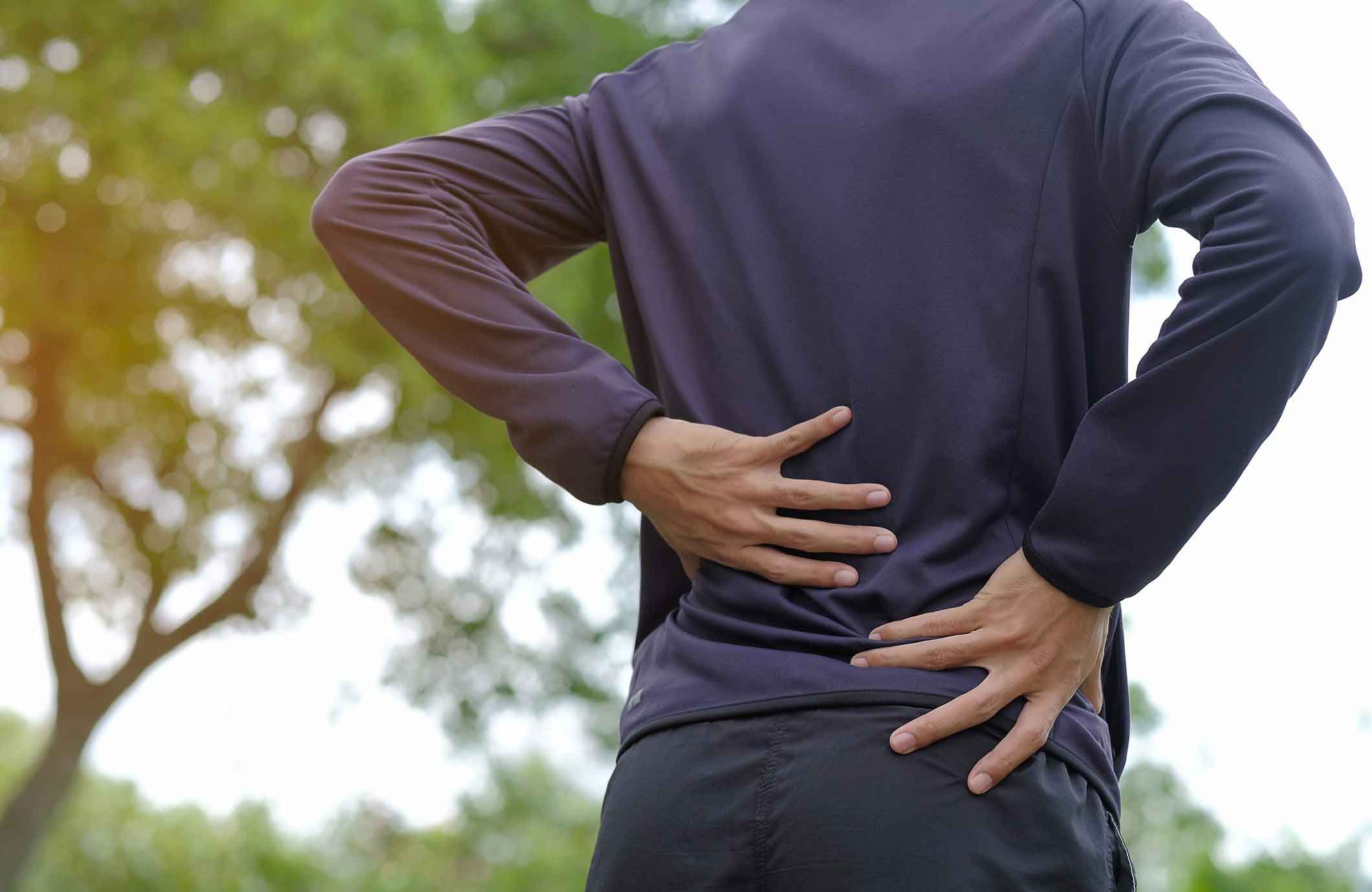 You experience abdominal or back pain