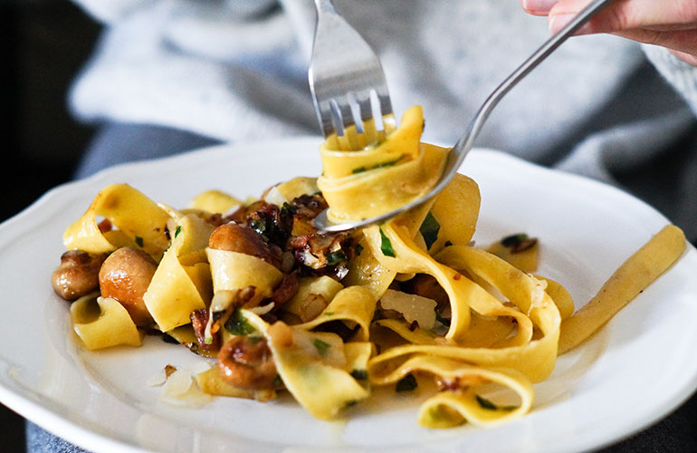 Pasta can cause acne-related inflammation
