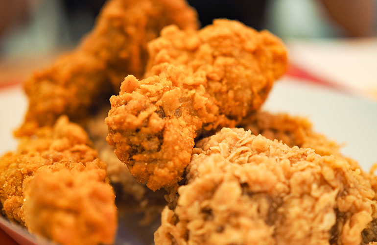 Fried chicken can, too 