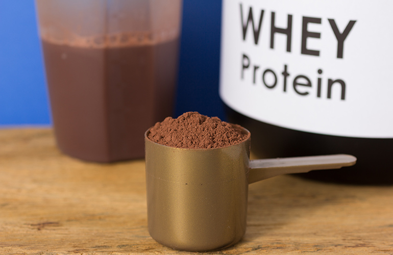 Whey protein shakes can cause acne flare-ups