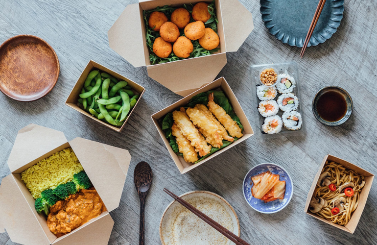 Ordering takeaway