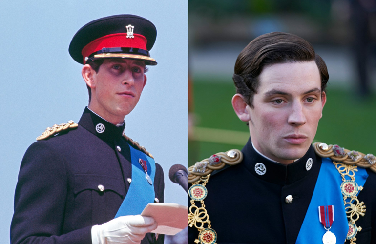 Prince Charles as a young man, as played by Josh O’Connor