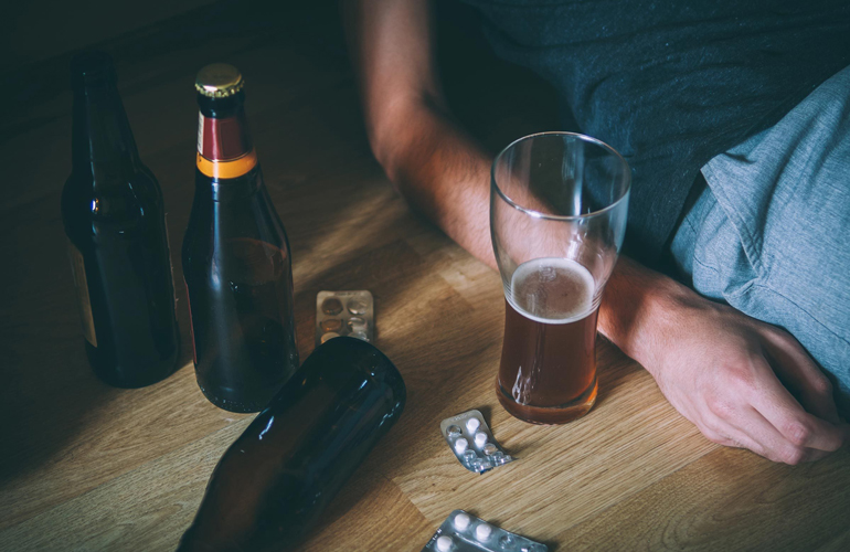 You cover up your partner’s alcoholism or drug use