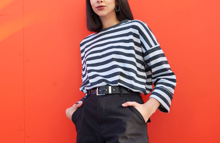 Position a belt at your waist, not your hips