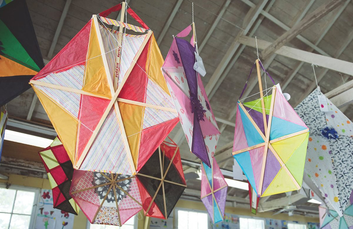 In Bermuda: Kite flying