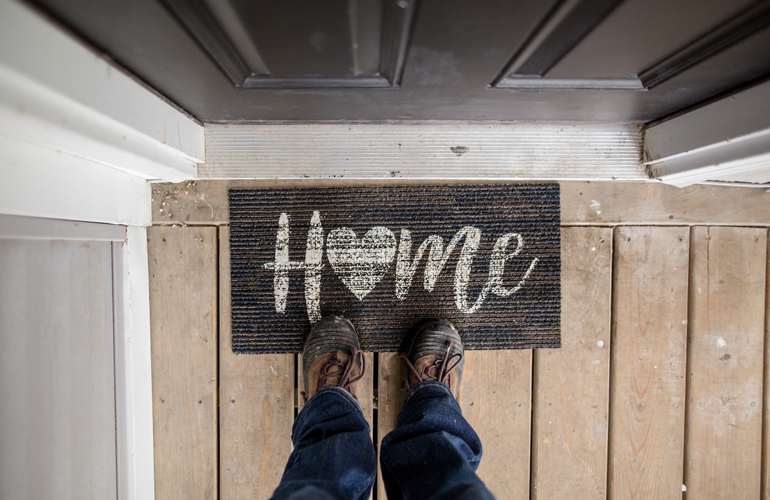 Use a welcome mat