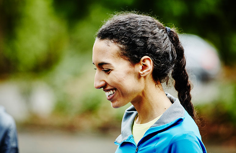 Braided ponytail