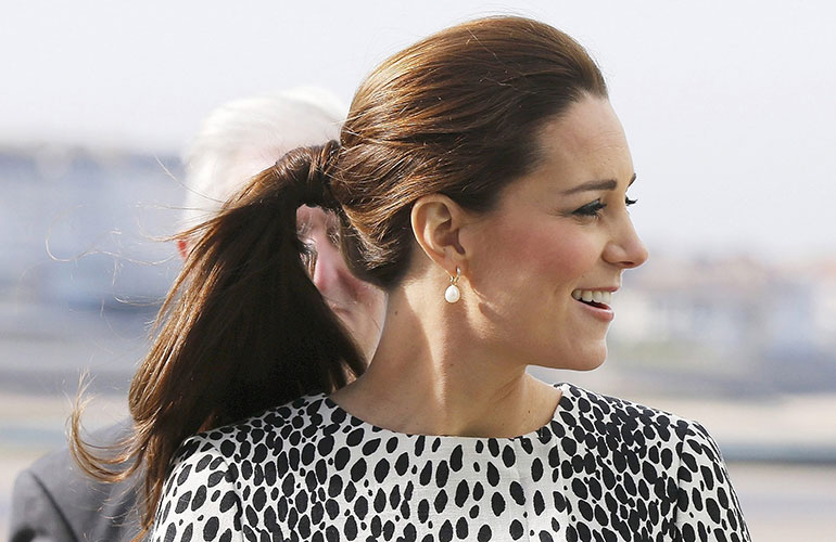 Voluminous ponytail
