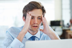 stressed man