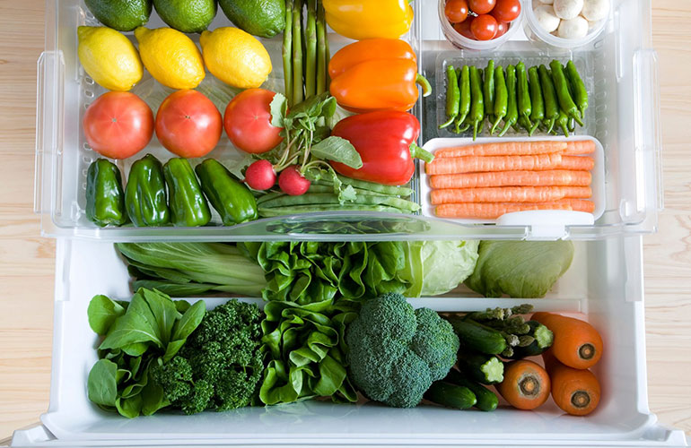 They preserve vegetables in the salad drawer at the bottom of the fridge