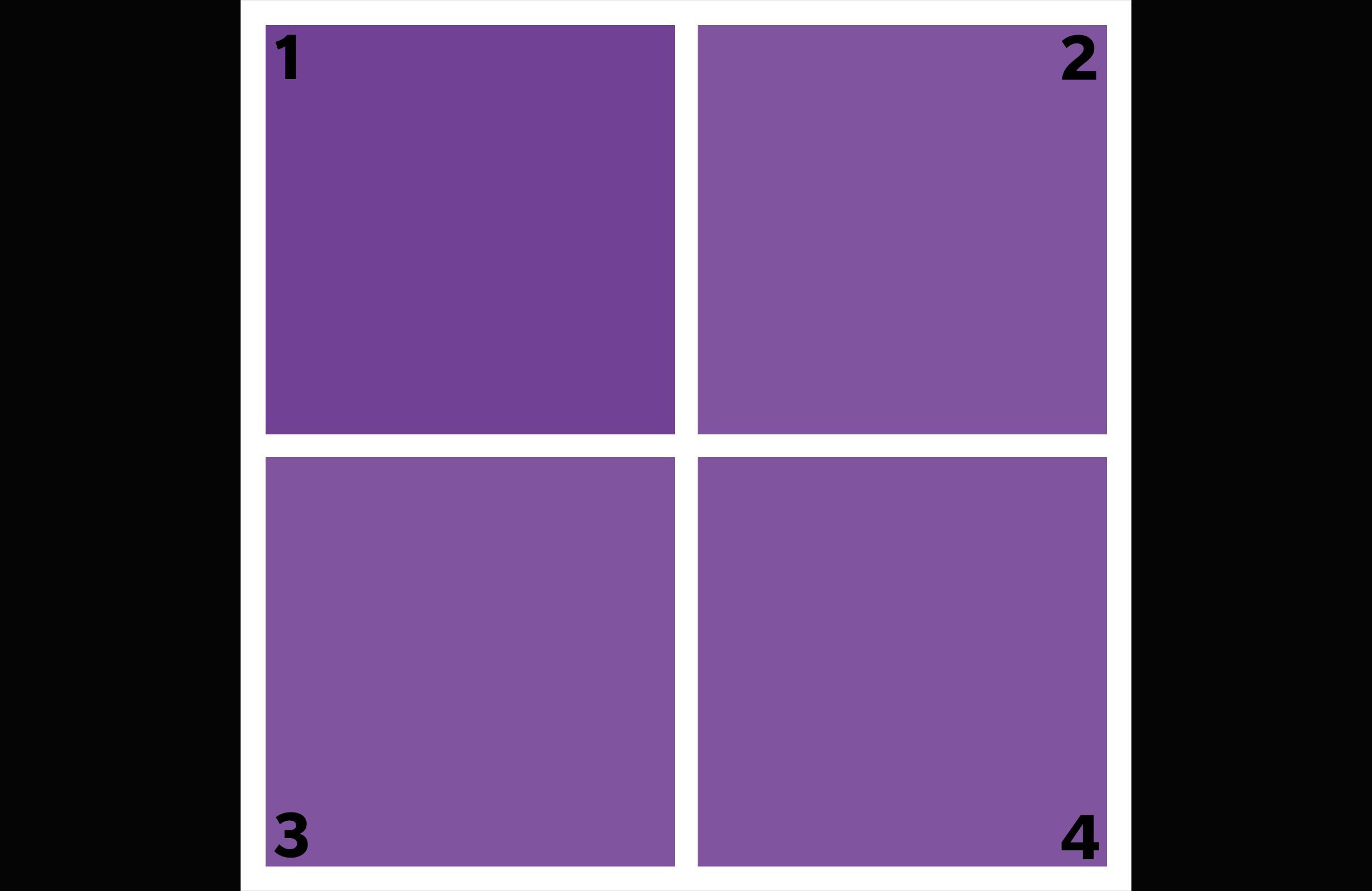 Which shade of purple is different?