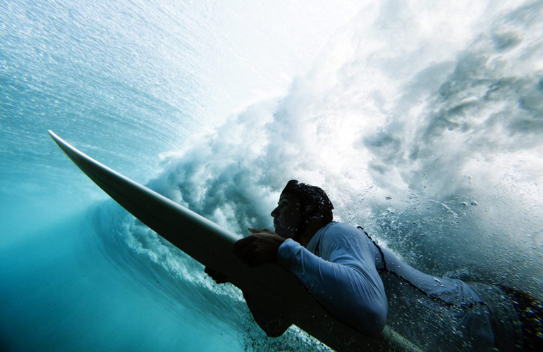 Swimming under