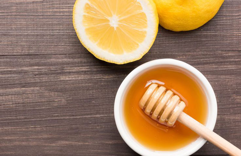 Honey and lemon face cleanser