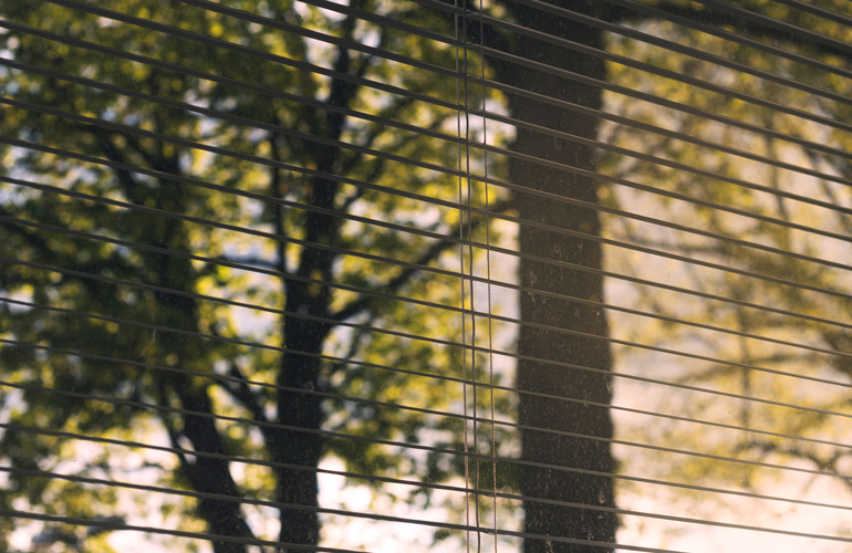Keep your blinds half-open