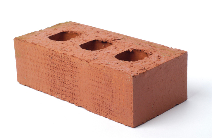 Man and a brick