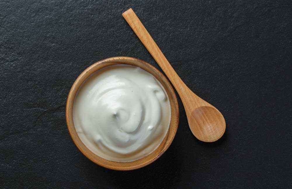 Yoghurt face cleanser