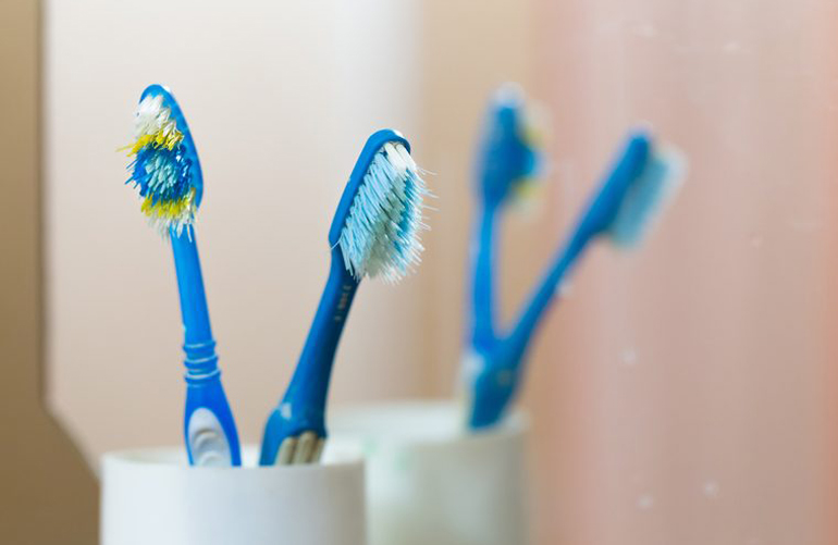 You rarely replace your toothbrush