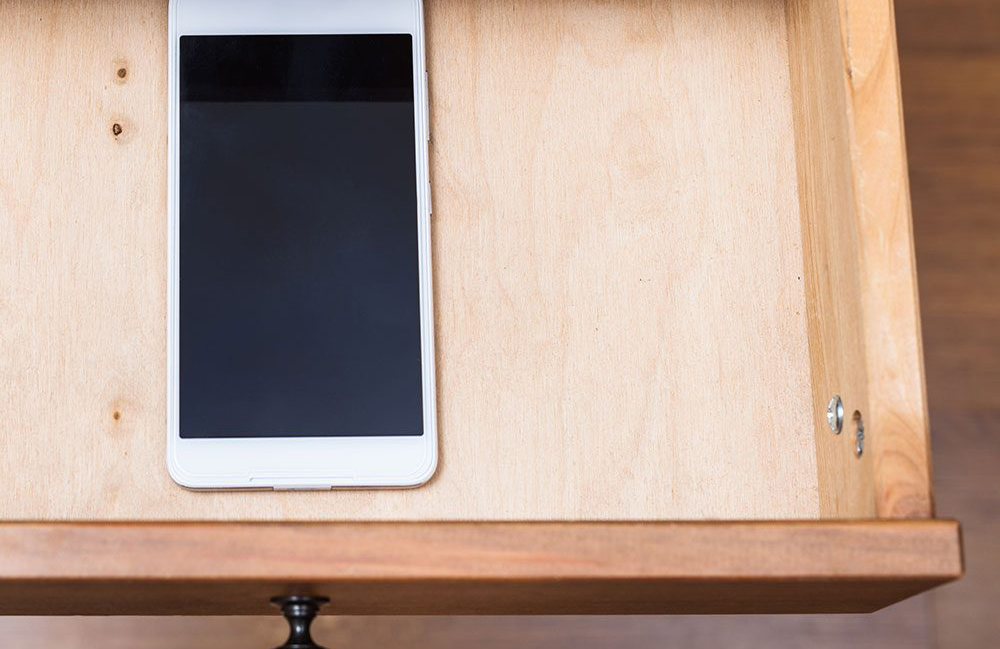 Create physical distance between you and your devices