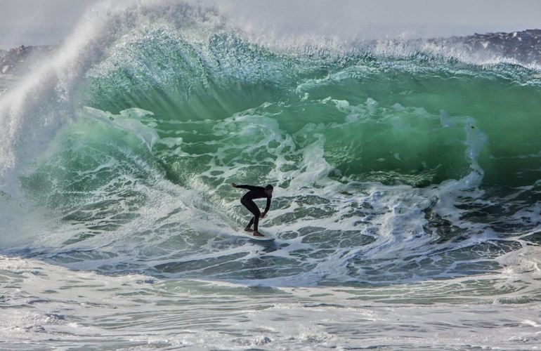 High surf