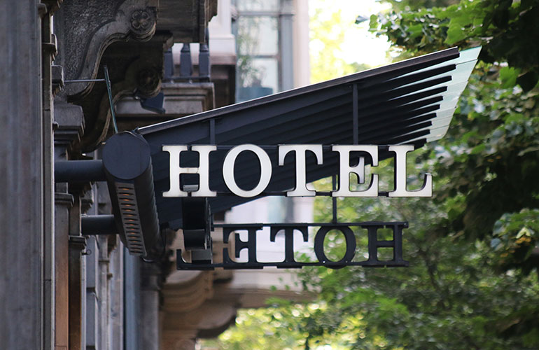 The hotel or AirBnB you’re staying at