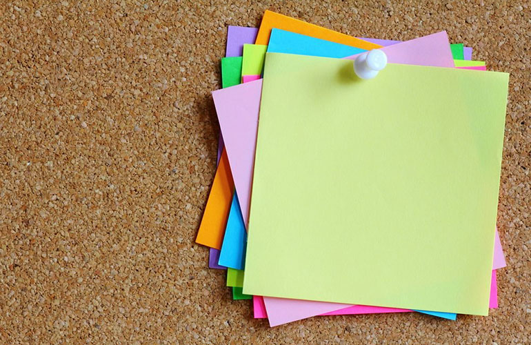 Write yourself kind messages and leave them around