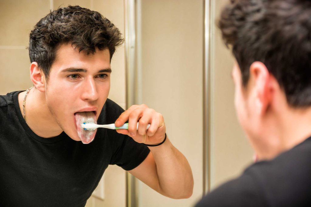 Brush your tongue