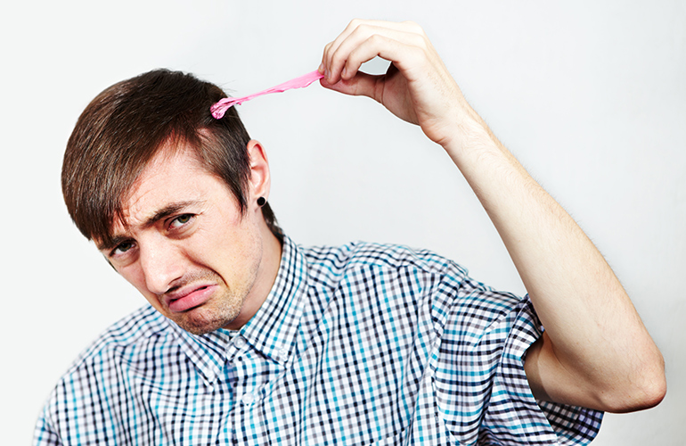 Get gum out of hair