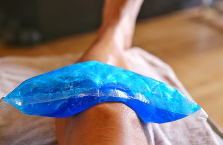 Putting butter or ice on a burn