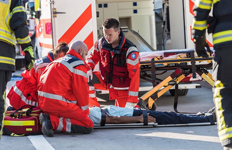Moving a seriously injured person
