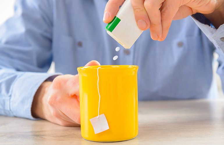 You should ease up on the fake sugar
