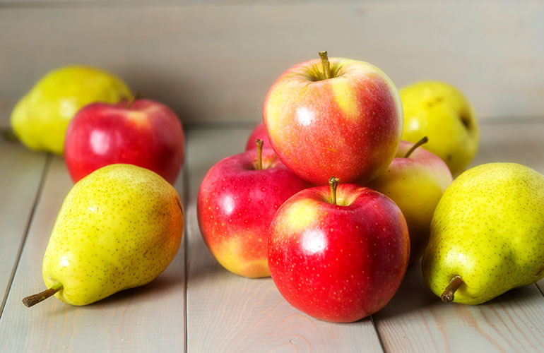 Apples and pears