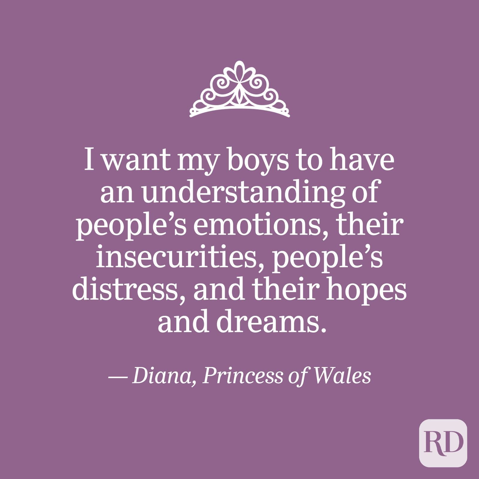 On raising her sons