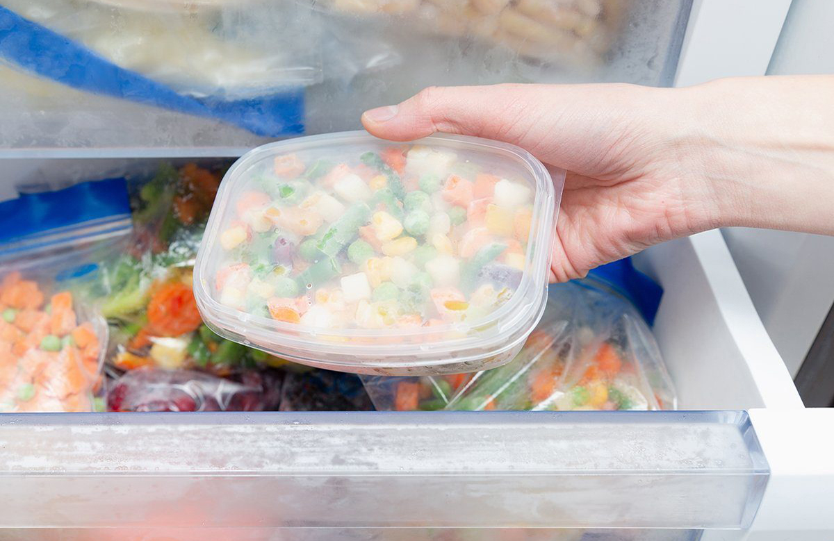 Freezer-burned veggies