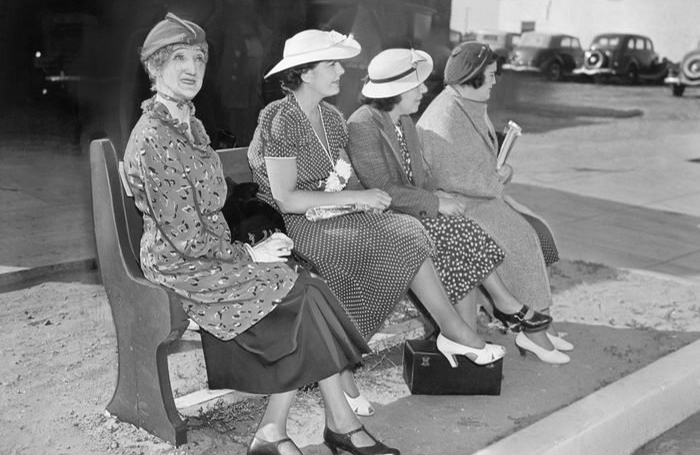 Old rule: Hands in your lap, ladies