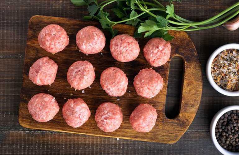 Make meatballs into meat “drops”
