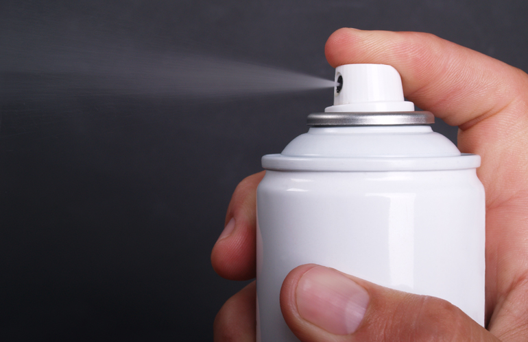 Hairspray removes ink and marker stains