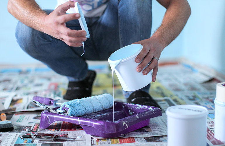Eliminate new paint smell
