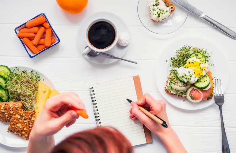 Start a mindful meal log