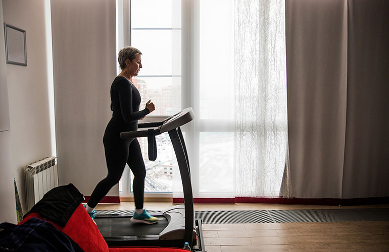 Hop on the treadmill