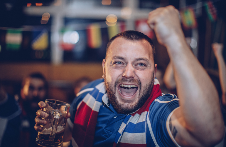 Watch sporting events at home