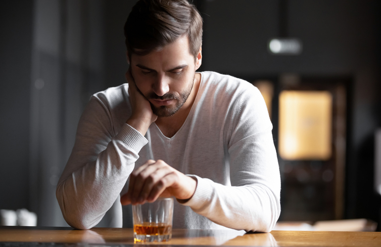 Never drink for solace