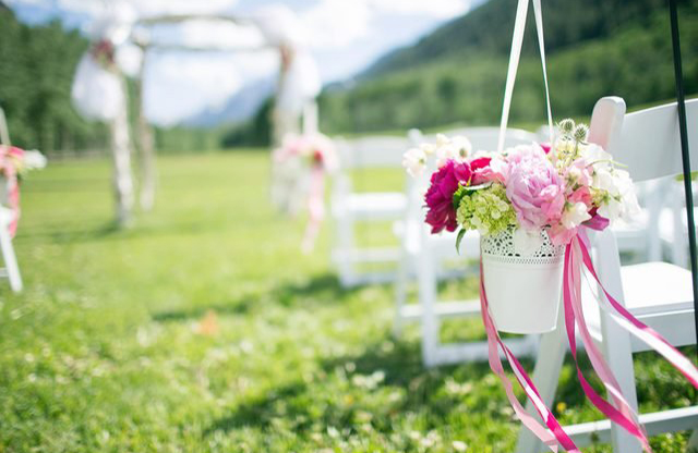 Reuse flowers from ceremony to reception if at all possible.