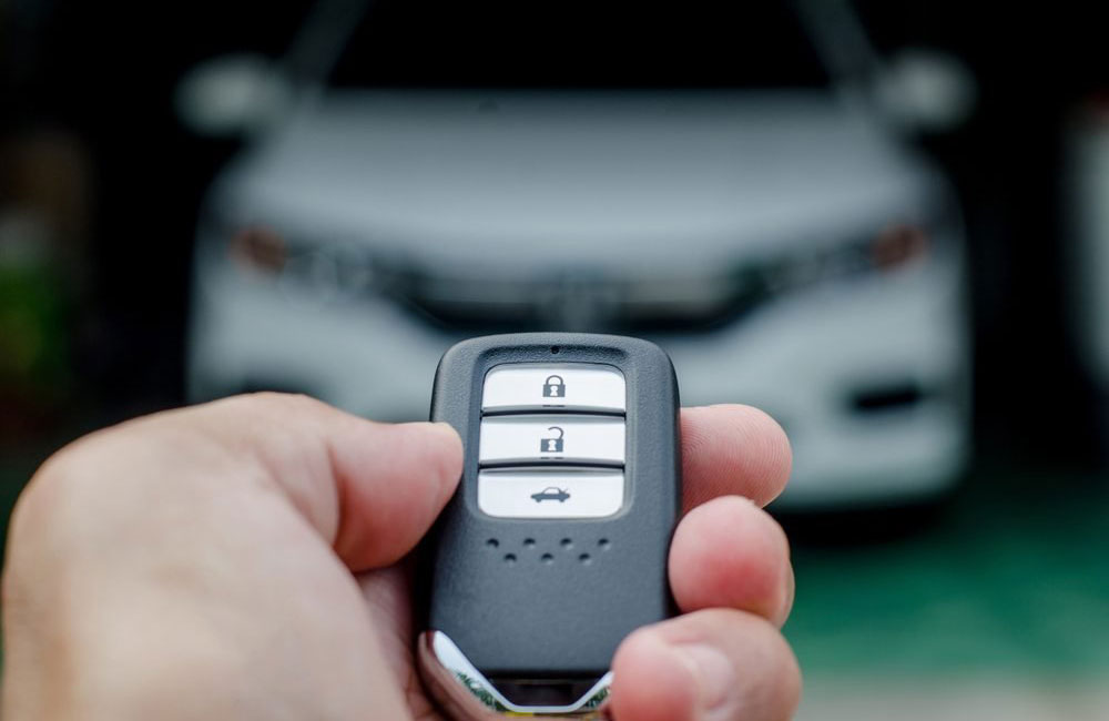 Use the fob to unlock your car