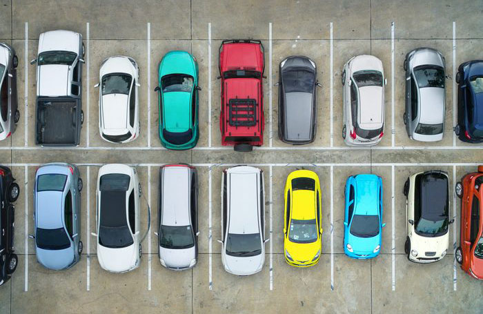 Use the fob to park in tight spaces