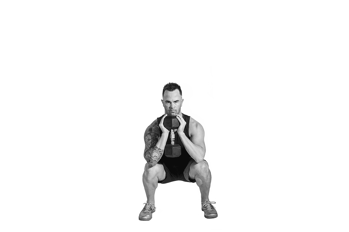 Dumbbell goblet squat