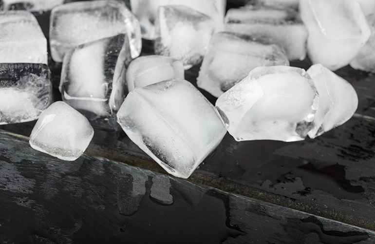 Ice cubes can be bacteria farms