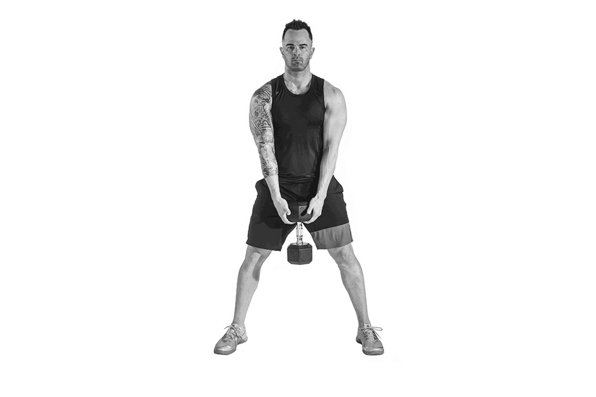 Dumbbell sumo squat