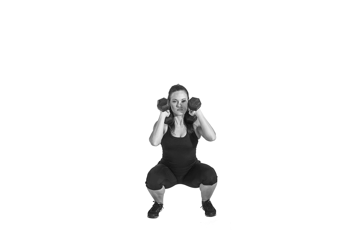 Dumbbell front squat